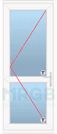 Load image into Gallery viewer, MB70  Door 13-14  Tilt & Turn door single with midrail LR trade prices - mrgb-solutions