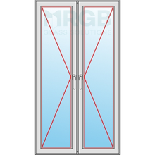 Load image into Gallery viewer, Softline 68 Pine French Doors Full glass trade prices - mrgb-solutions