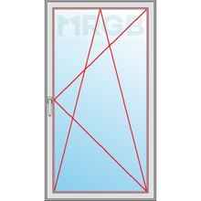 Load image into Gallery viewer, MB70  Door 13-14  Tilt &amp; Turn door single with midrail LR trade prices - mrgb-solutions
